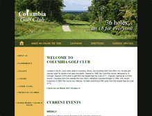 Tablet Screenshot of columbiagolfclub.net